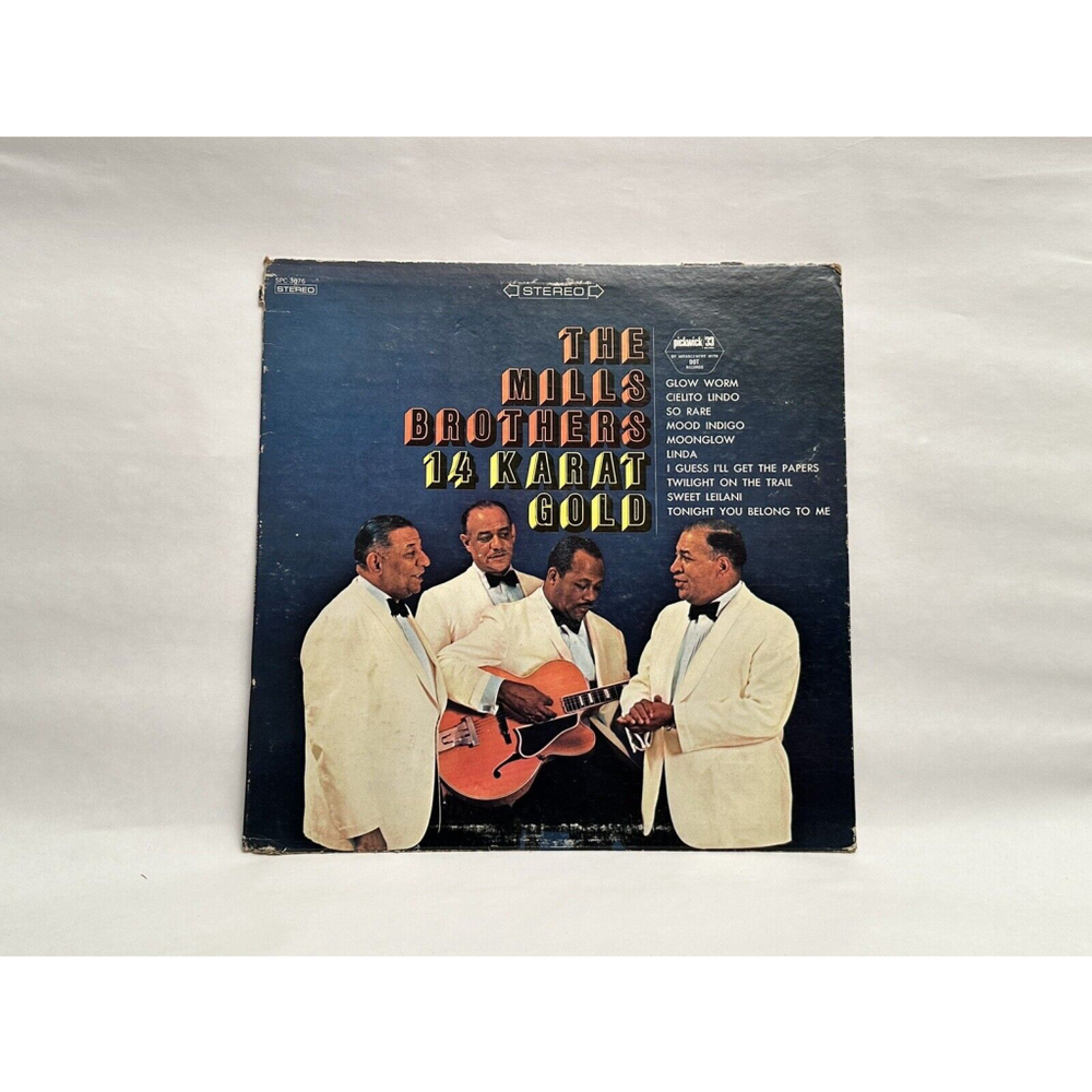 The Mills Brothers 14 Karat Gold 1967 DOT Records Vintage Vinyl Record